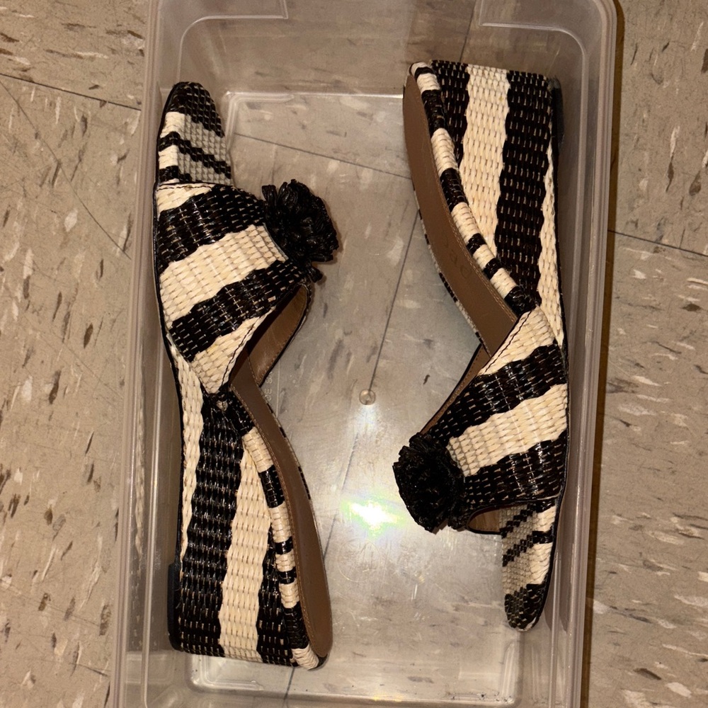 Kate Spade Black and Cream Espadrilles - Picture 2 of 3
